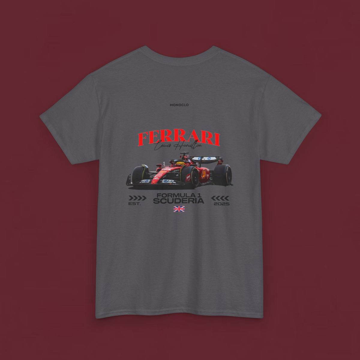Ferrari Formula Racing T‑Shirt — Scuderia F1 Car Graphic Tee