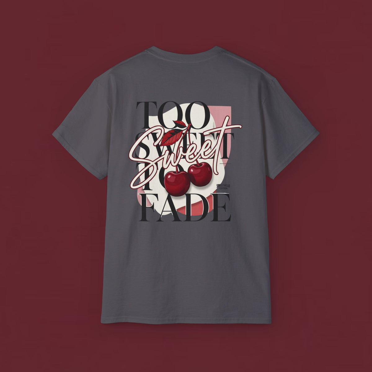 Too Sweet To Fade Tee — Cherry Graphic Cotton T-Shirt