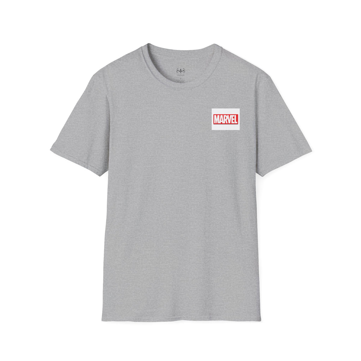 Marvel Logo T-Shirt — Minimal Retro Chest Graphic Tee