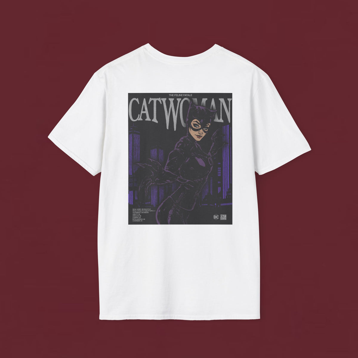 T-Shirt — Yellow Mini Batman Logo Chest Tee