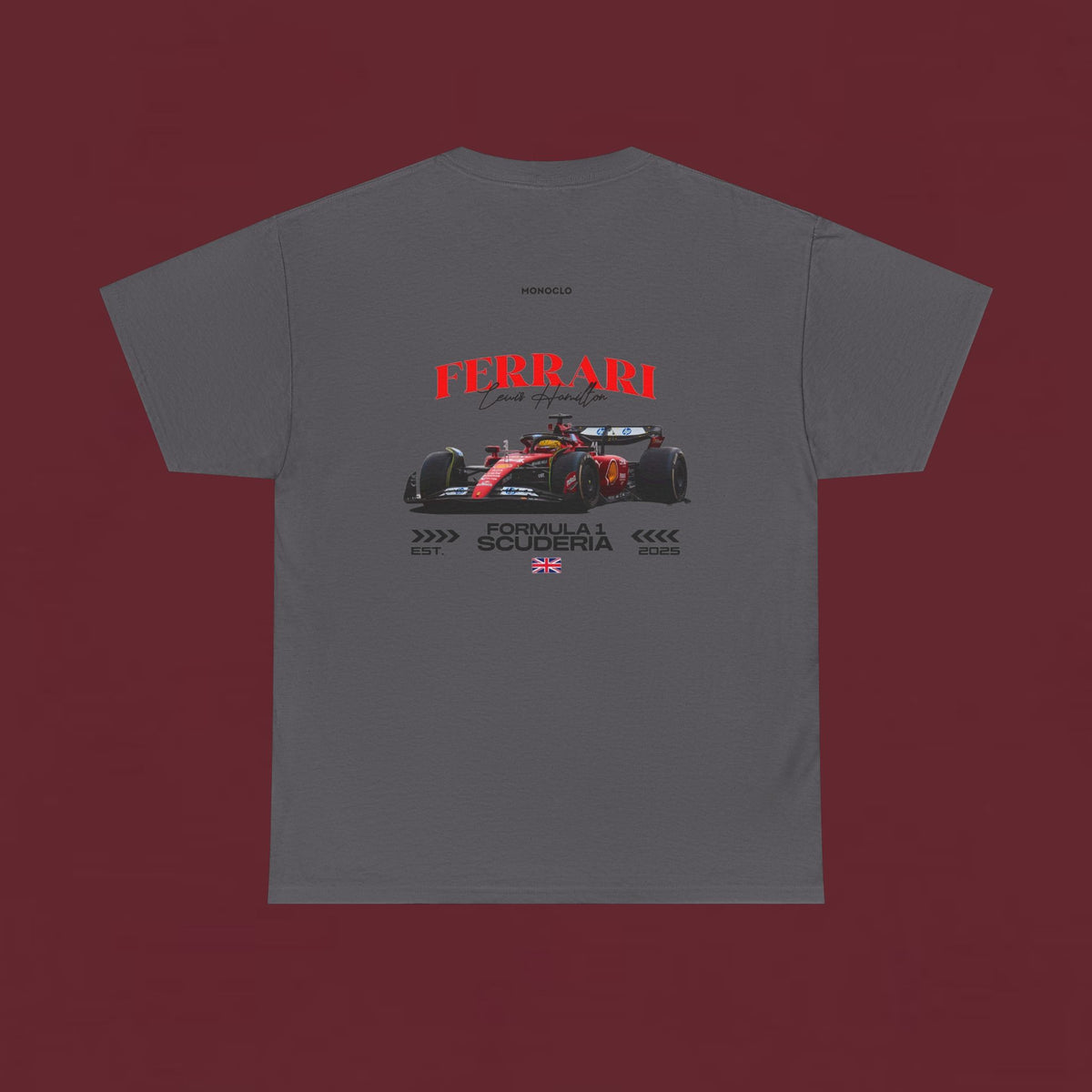 Ferrari Formula Racing T‑Shirt — Scuderia F1 Car Graphic Tee