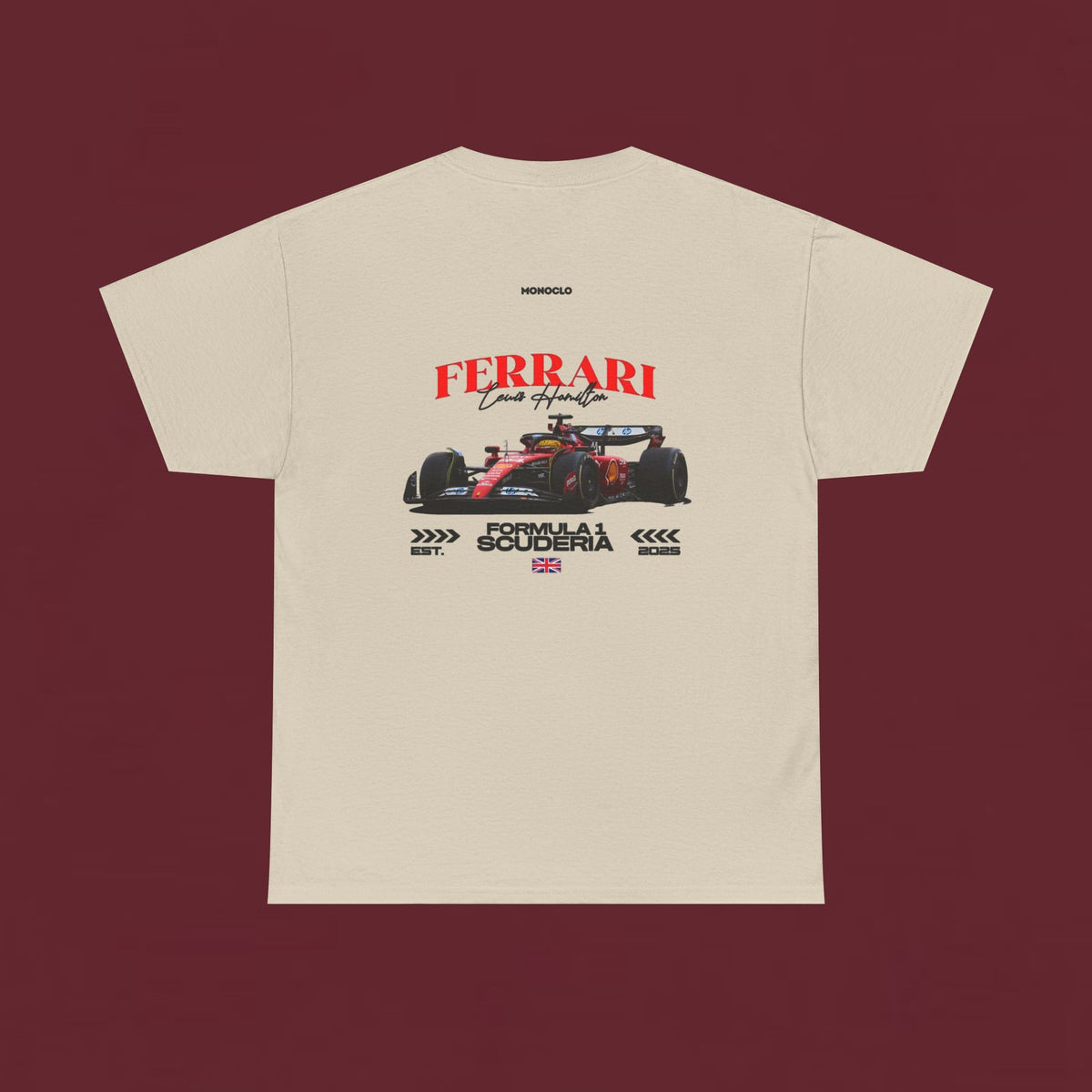 Ferrari Formula Racing T‑Shirt — Scuderia F1 Car Graphic Tee