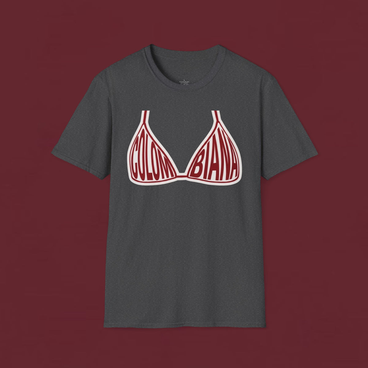 T-Shirt — 'GULOM BIANCA' Bikini Graphic Tee, Playful Retro Typography Top for Women