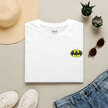 T-Shirt — Yellow Mini Batman Logo Chest Tee