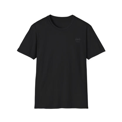 Minimalist Tiny Logo T-Shirt — Neutral Casual Tee with Small Chest Emblem