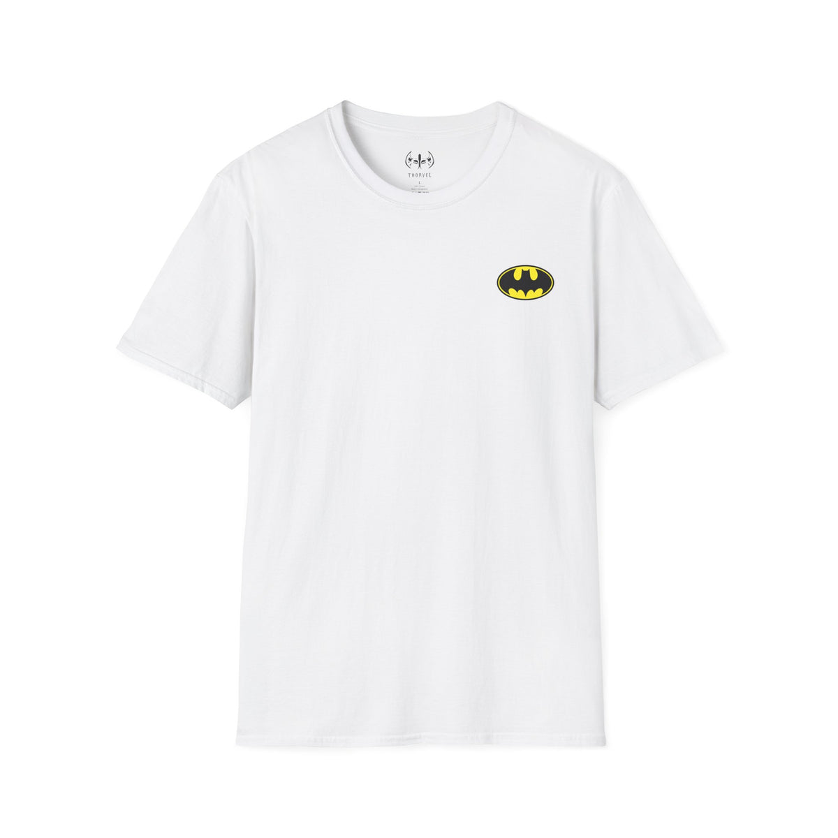 T-Shirt — Yellow Mini Batman Logo Chest Tee