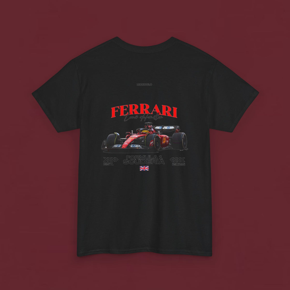 Ferrari Formula Racing T‑Shirt — Scuderia F1 Car Graphic Tee