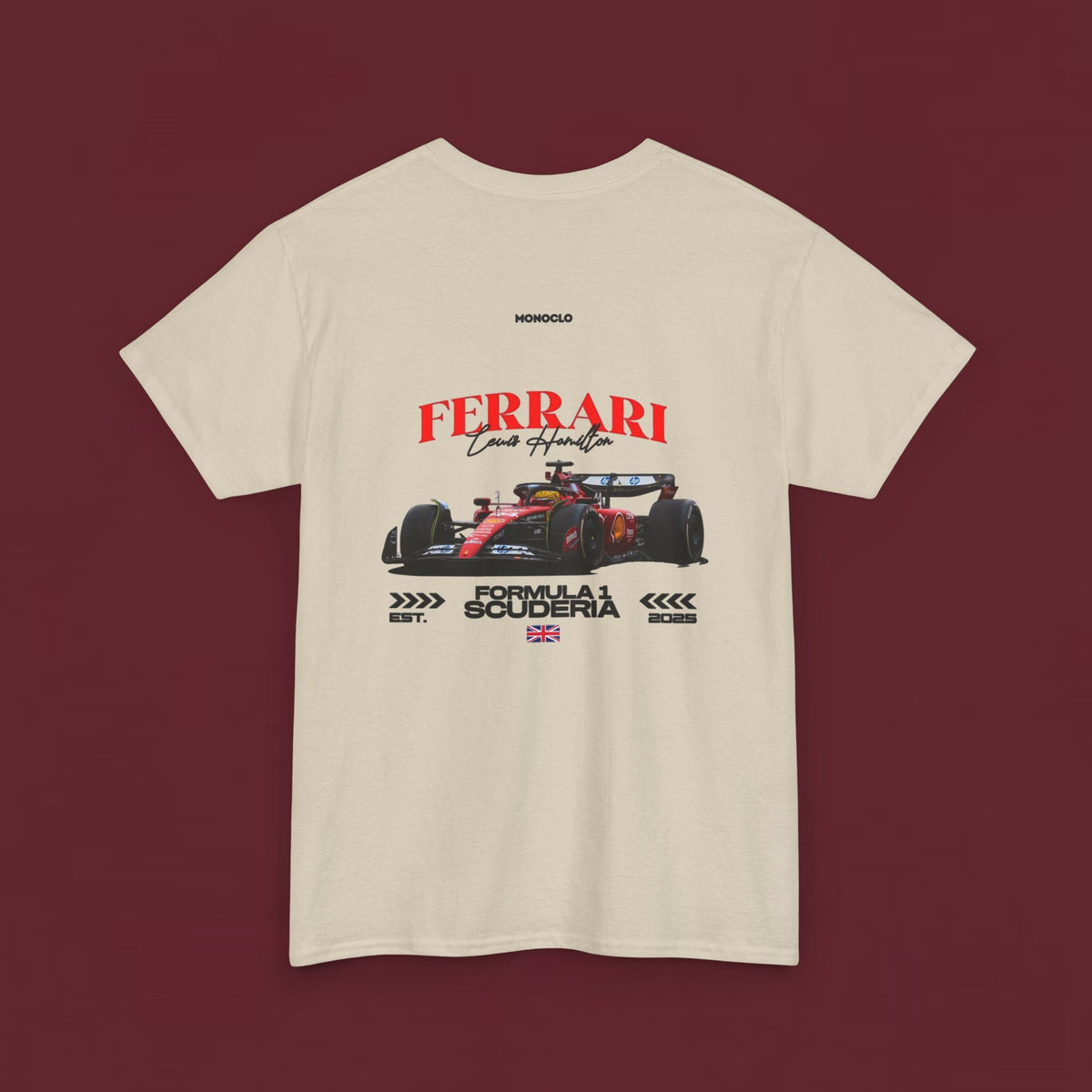 Ferrari Formula Racing T‑Shirt — Scuderia F1 Car Graphic Tee