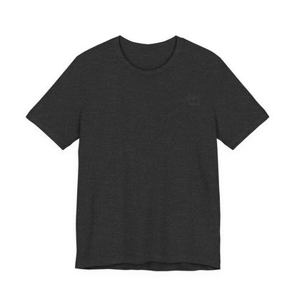 Starry Grin Graphic Tee — Watercolor Smiling Star Back Print